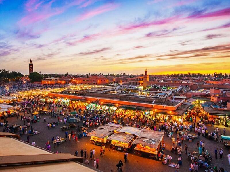 Picturesque blue alleyways in the city of Chefchaouen or a historical Jewish Heritage site, illustrating the depth of customizable and authentic cultural experiences offered on tailor-made journeys